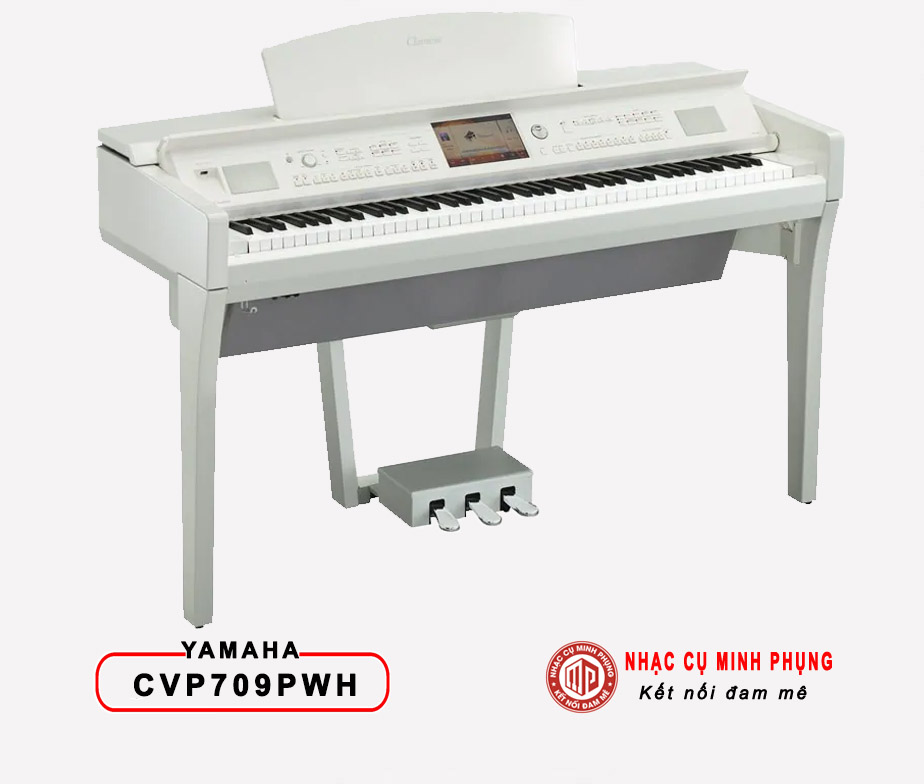 Đàn Piano ĐIện Yamaha CVP 709PWH