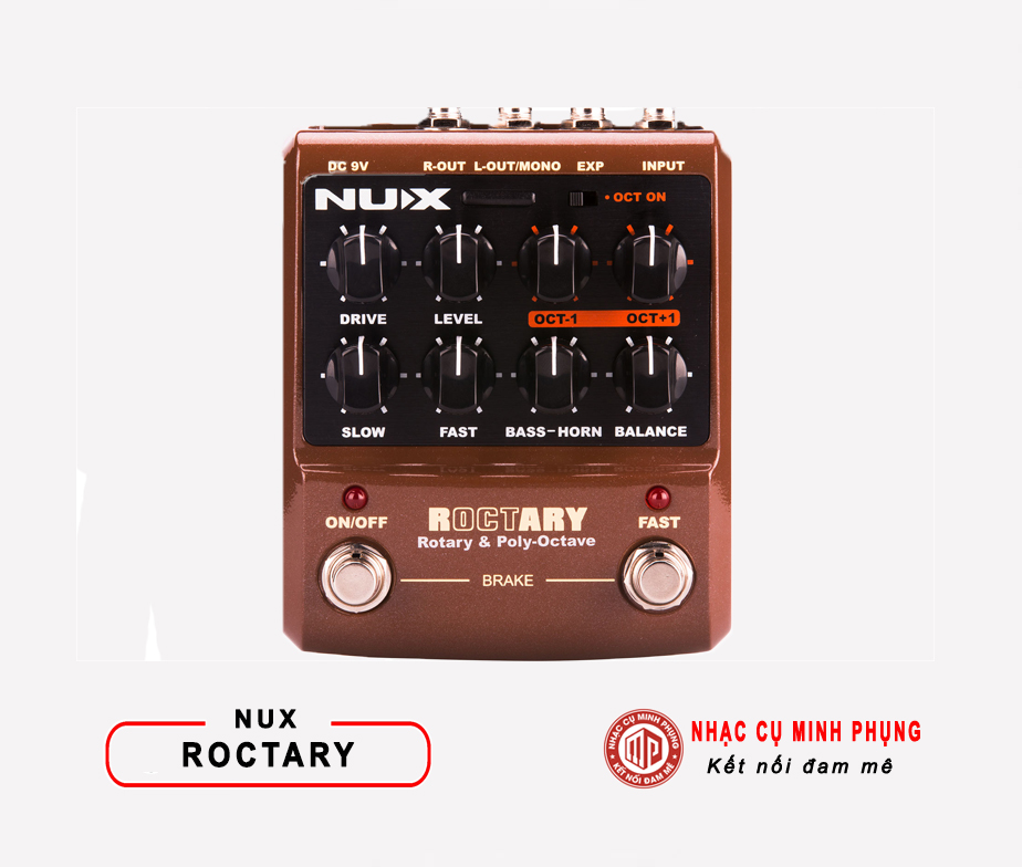 Effect Nux Leslie Simulator & Polyphonic Octave Effects Roctary