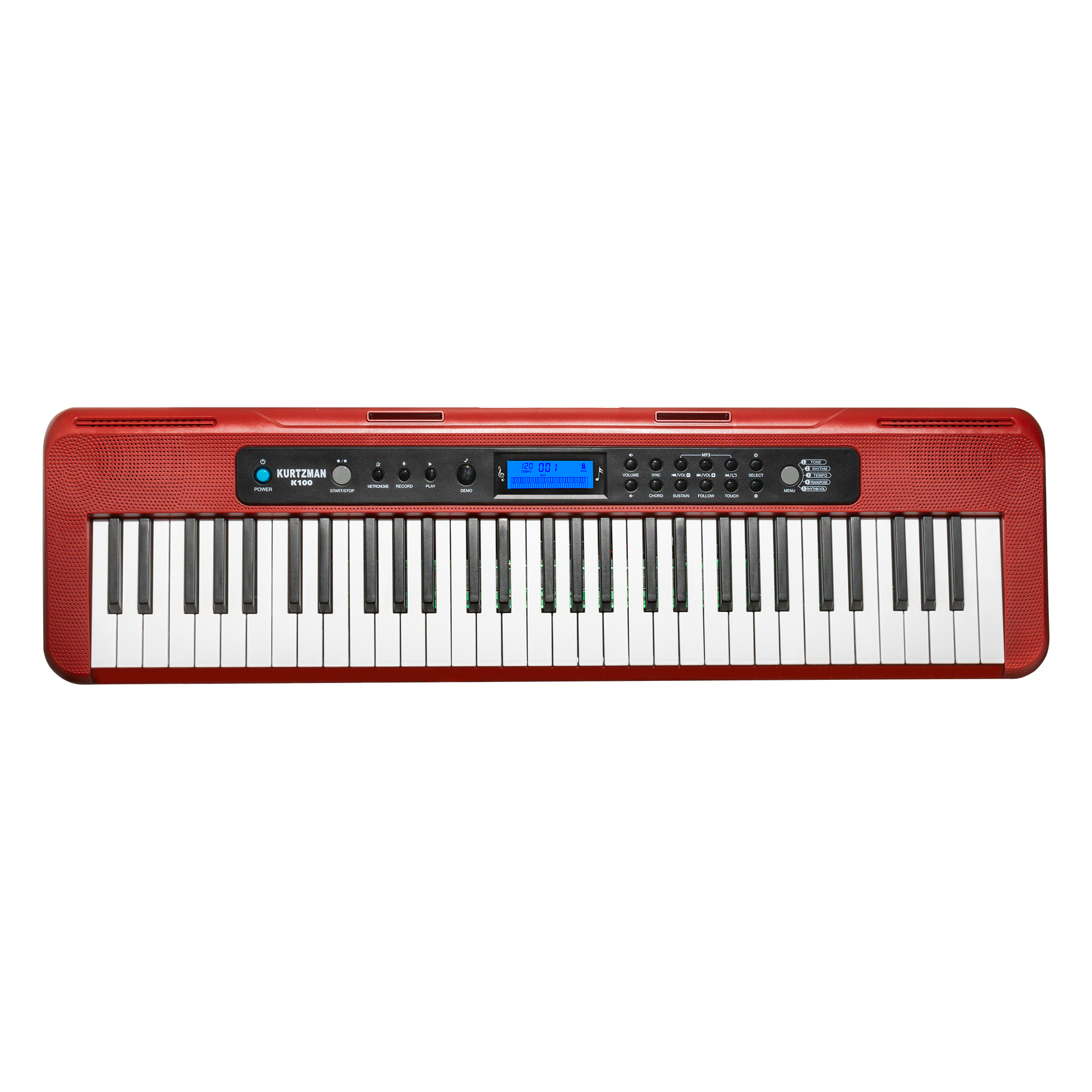 ĐÀN ORGAN KURTZMAN K100 – PORTABLE KEYBOARD KURTZMAN K100 ( MÀU ĐỎ )