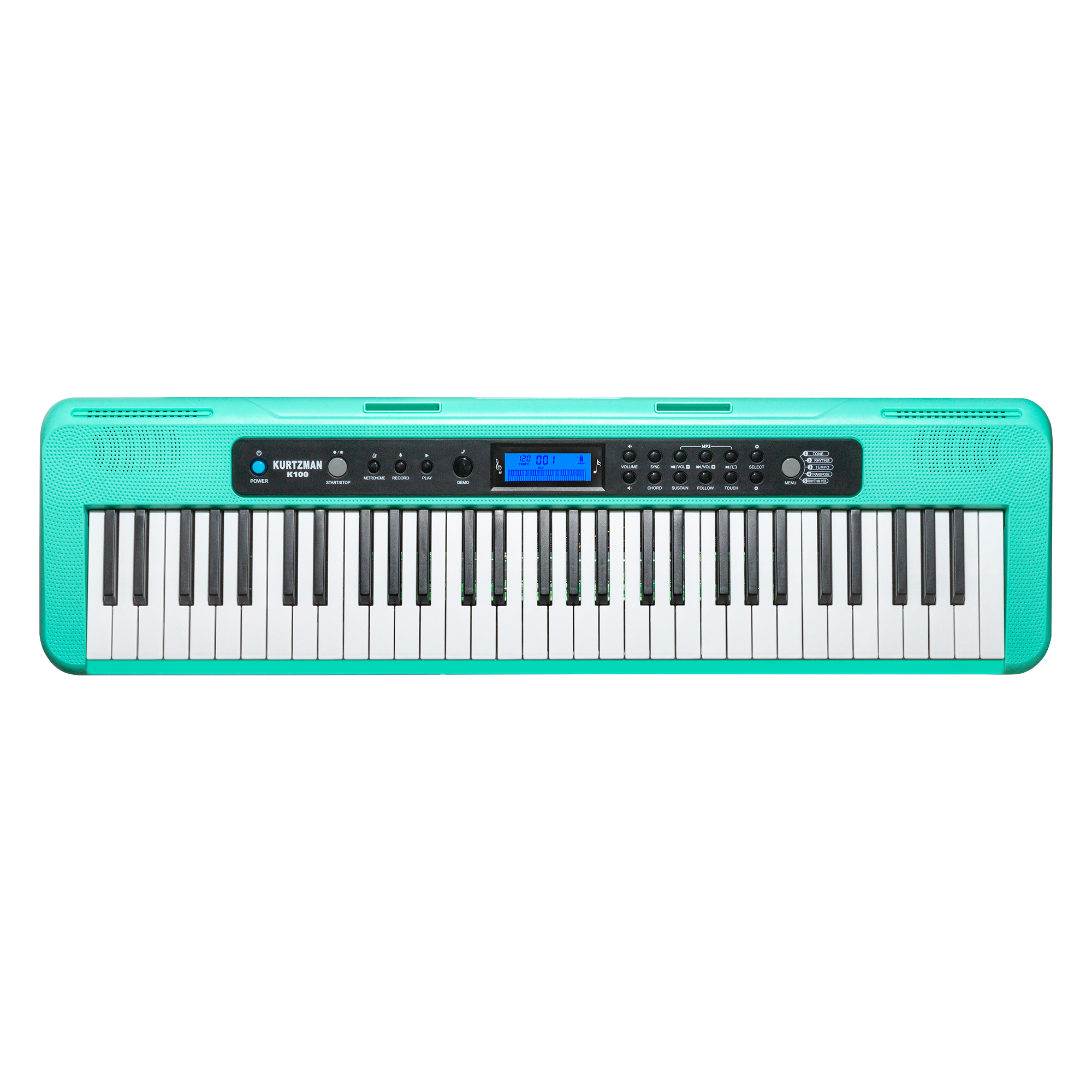 ĐÀN ORGAN KURTZMAN K100 – PORTABLE KEYBOARD KURTZMAN K100 ( MÀU XANH MINT )