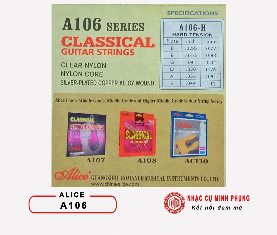 Dây Guitar CLASSIC ALICE A106