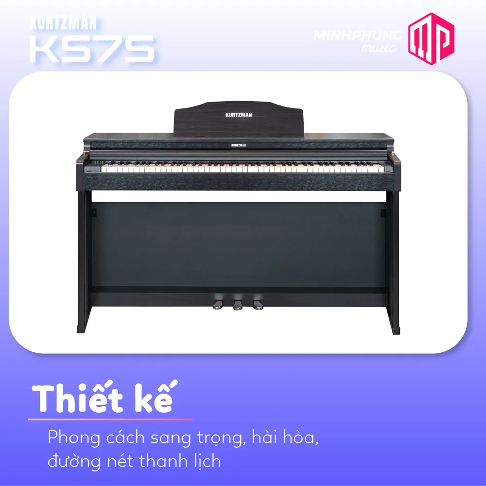 C&acirc;y đ&agrave;n Kurtzman KS7S sẽ khiến bạn cứ muốn chơi m&atilde;i kh&ocirc;ng th&ocirc;i.