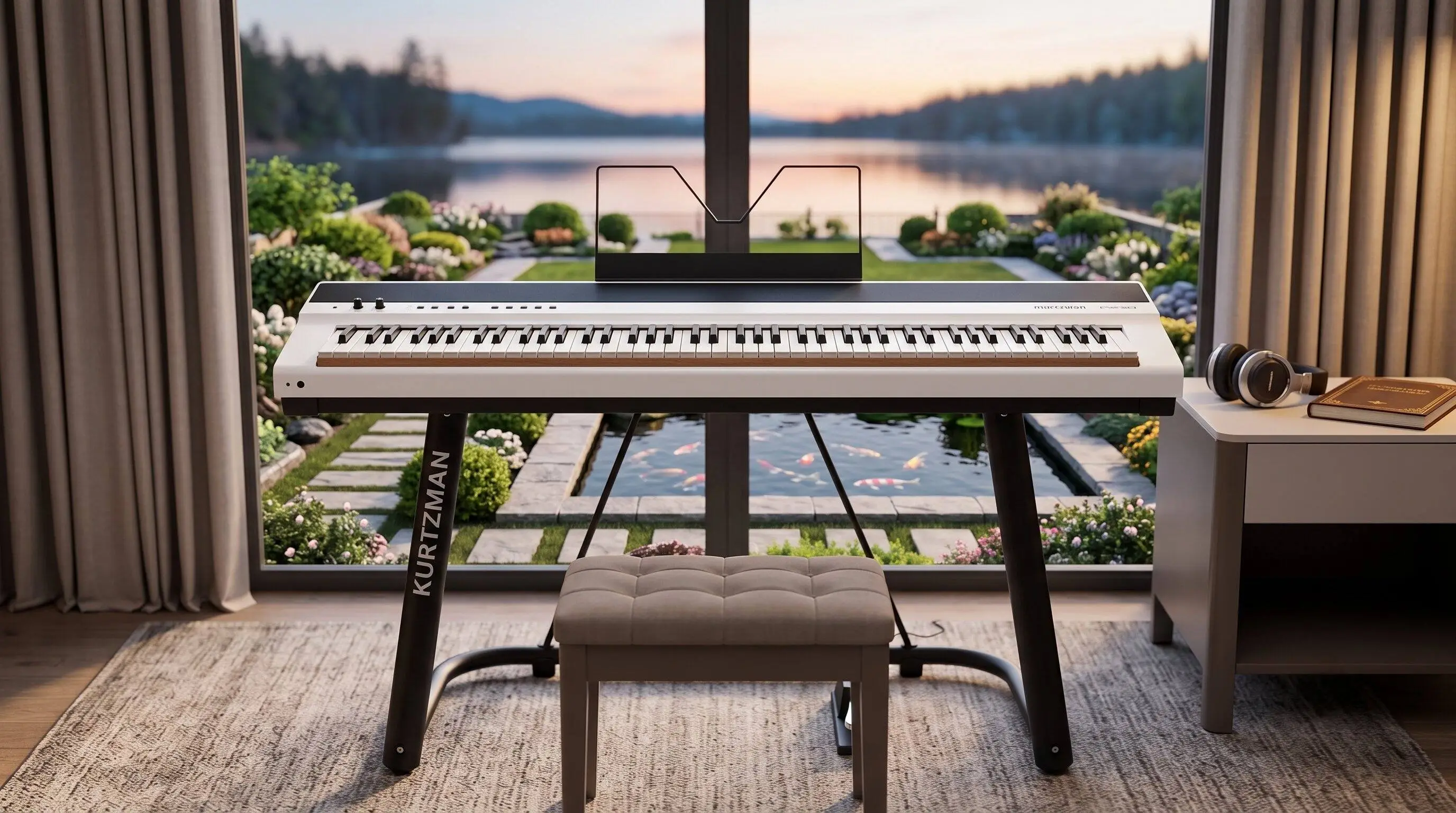 ĐÀN PIANO ĐIỆN KURTZMAN P230 Trắng
