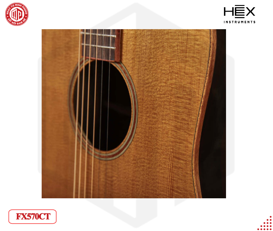 Đàn Guitar Acoustic HEX FX570CT