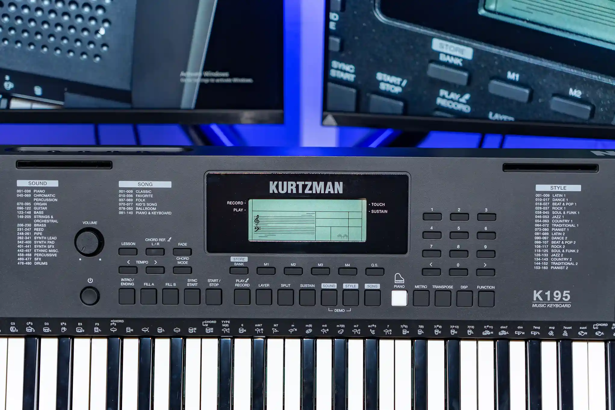  Kurtzman K195 c&oacute; sẵn chế độ Lesson Mode với 3 levels luyện tập