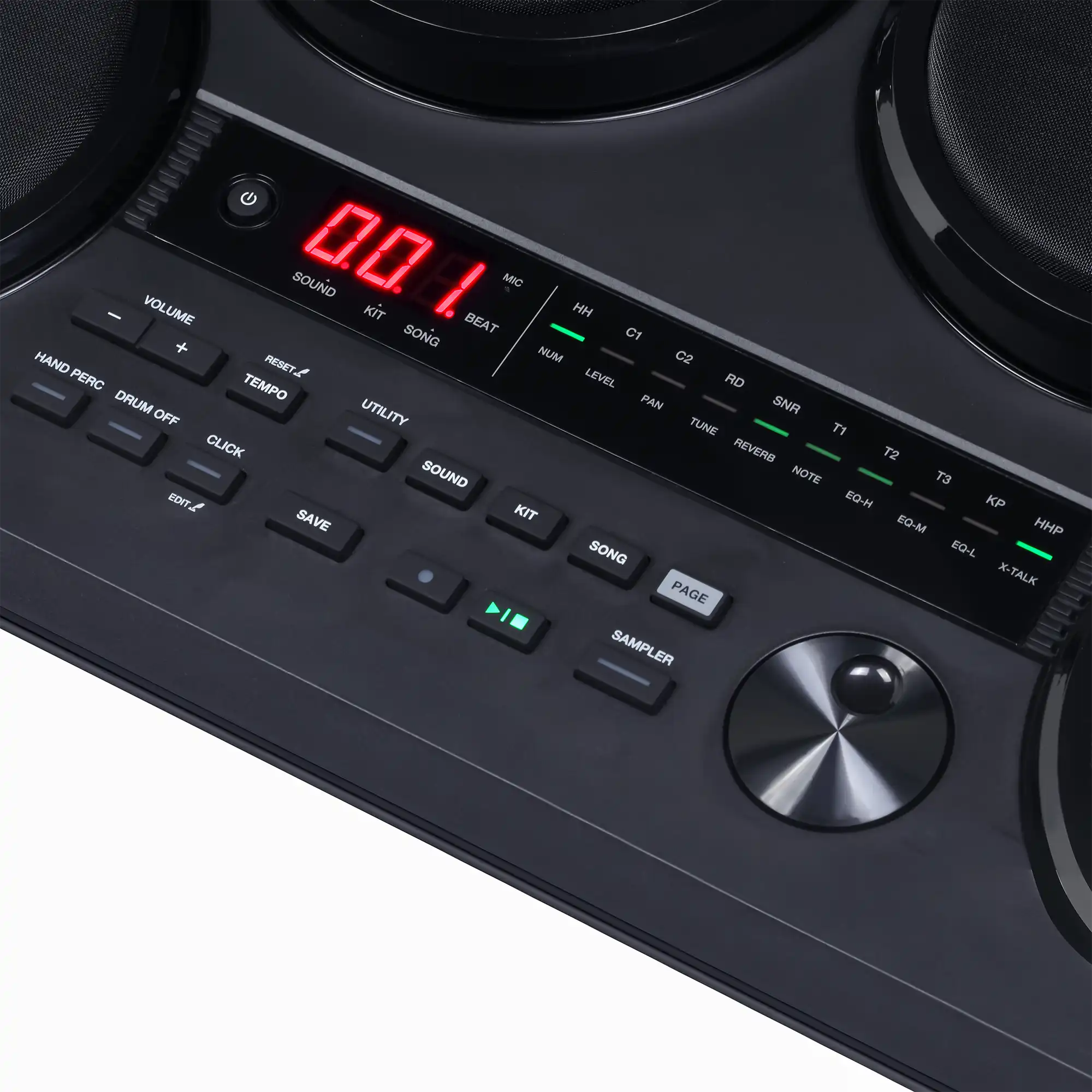 Control Panel, LED Display và thao tác qua Data Dial