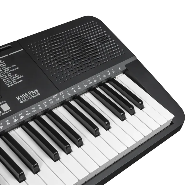 B&agrave;n ph&iacute;m 61 ph&iacute;m tr&ecirc;n Kurtzman K195 Plus được t&iacute;ch hợp t&iacute;nh năng cảm ứng lực với 3 mức t&ugrave;y chỉnh 
