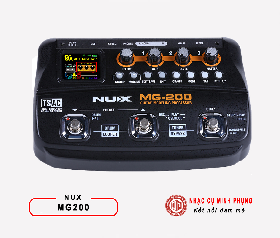 Phơ Guitar (Multi Effects) Nux MG-200