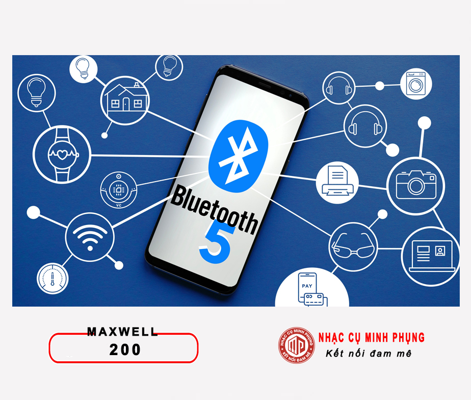 Piano điện maxwell 200 được trang bị cổng Bluetooth Audio