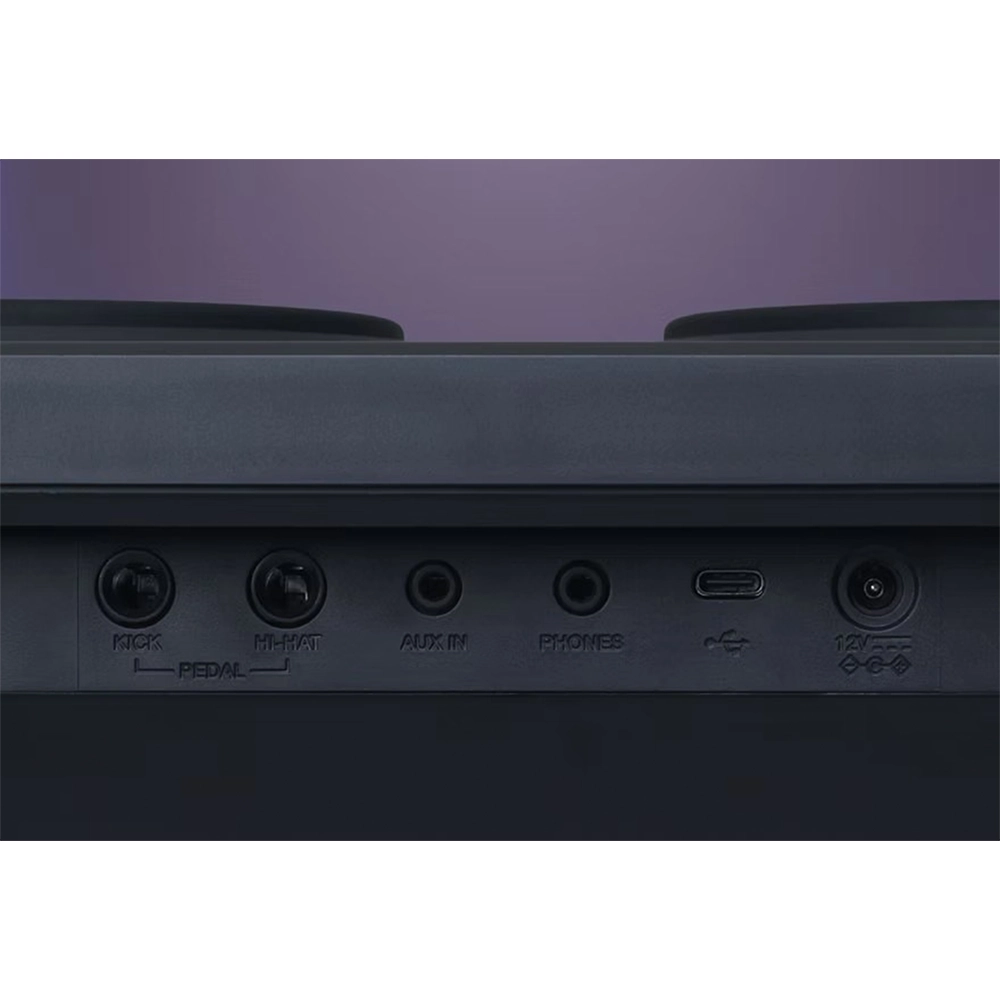 Cụm cổng kết nối USB Type-C MIDI AUX IN v&agrave; Phone ph&iacute;a sau trống Medeli DD221